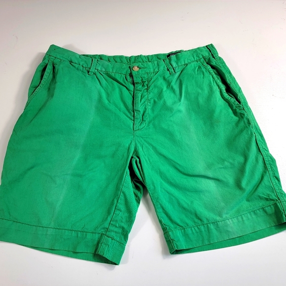 Polo Ralph Lauren Other - POLO by Ralph Lauren Straight Fit Solid Green Shorts Size: 34 READ.Some fadin